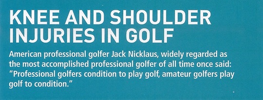 [Circular] Knee & Shoulder Injuries in Golf